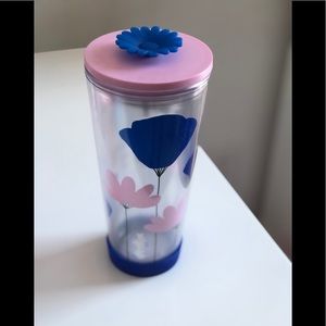 COPY - Starbucks Flower Blue & Pink floral Tumbler